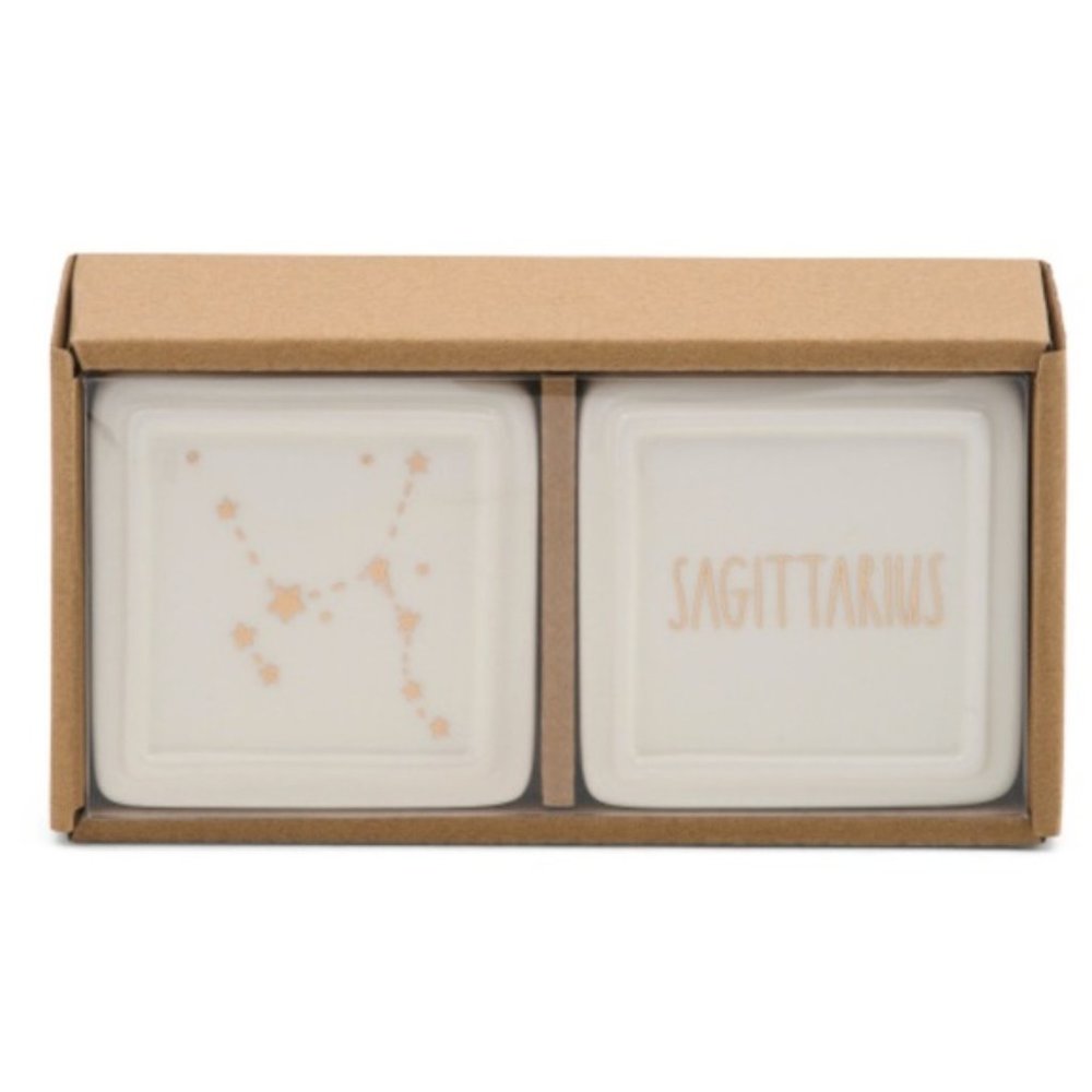Rae Dunn Sagittarius Zodiac Small Trinket Box Set - Picture 1 of 2